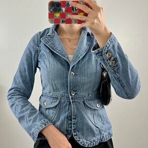 Mossimo Vintage Y2k Denim Blazer
